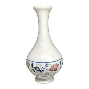 Vintage Buchan‎ Scottish Stoneware Blue Green Floral Ceramic Bud Vase 333 46